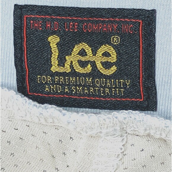 Lee Denim Jean Skirt Skort Stripe Gray White 14 M - Picture 3 of 12